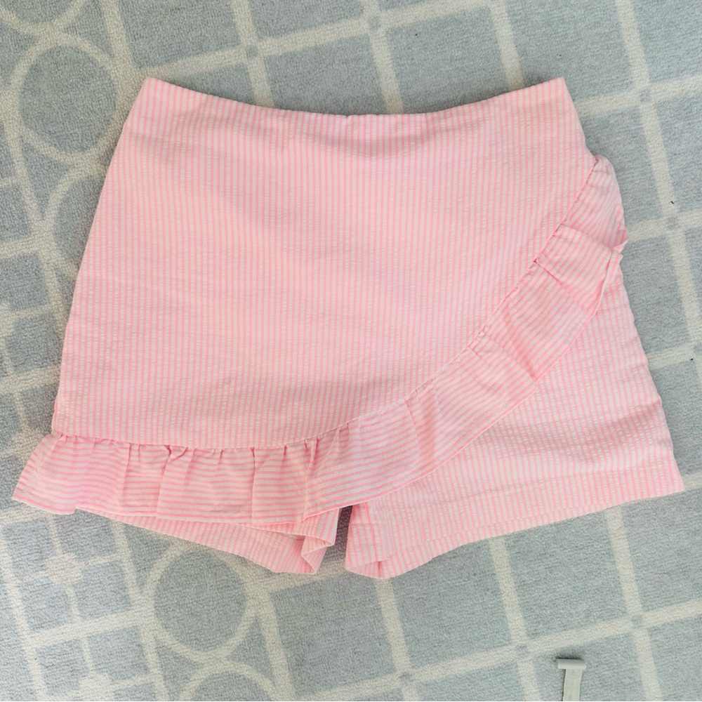 Lilly Pulitzer Faye Skort in Capri Coral Seersucker size 0 like new - Picture 13 of 14